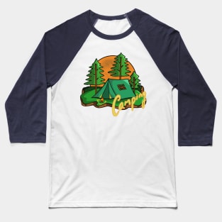 Outdoor Camping Baseball T-Shirt